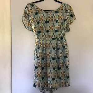 Geometric Print Dress